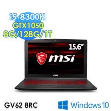 MSI 微星 GV62 8RC-202TW-BG5830H8G1T0DX10MH 15.6吋 筆電